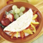 Tortilla de Huevo con Pimentones Rojos y Amarillos